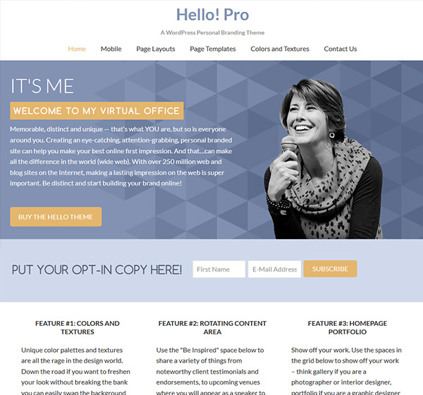 Hello Pro theme - StudioPress